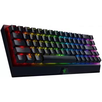 Razer BlackWidow V3 Mini HyperSpeed 65% bežična mehanička gaming tipkovnica - Razer Yellow Switches, Chroma RGB, Bluetooth 5.0, USB-C, crna