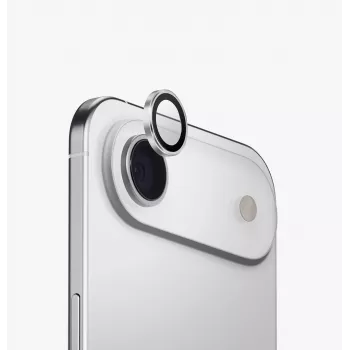 UNIQ Optix aluminijska zaštita objektiva kamere s aplikatorom za Apple iPhone Air, srebrna