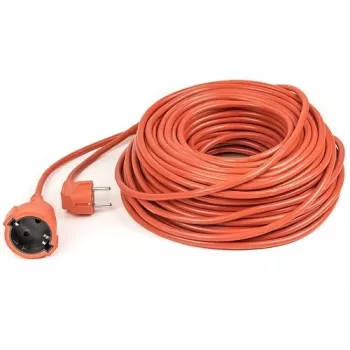 POWER PLANT, LLC 40m produžni kabel za teške uvjete s 1 Schuko utičnicom, 3x2,5mm² gumeni kabel, IP44, 16A, 230V, crni