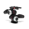 Manfrotto MHXPRO-3WX troosna glava s uvlačivim ručicama, aluminij, nosivost 8 kg, brza ploča 200PL-14, crna