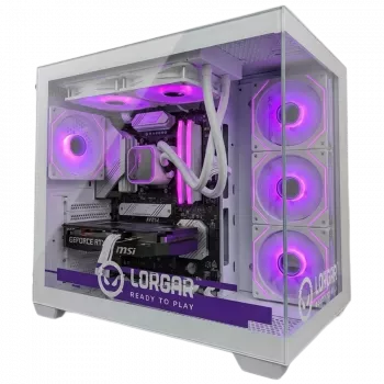 LORGAR ADVANCED A201 gaming PC - AMD Ryzen 5 7500F, GeForce RTX 5060 Ti 16GB, 32GB DDR5, 1TB NVMe SSD, 750W napajanje, bijelo