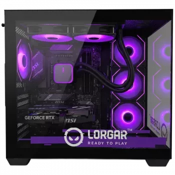LORGAR ADVANCED A201 gaming računalo - AMD Ryzen 5 7500F, GeForce RTX 5060 Ti 16GB, 32GB DDR5 6400MHz, 1TB NVMe SSD, 750W napajanje, 240mm AIO, crno