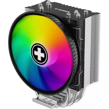 Xilence M404PRO.ARGB CPU hladnjak - 120mm PWM ventilator, 4 toplinske cijevi, ARGB osvjetljenje, Intel/AMD multisocket