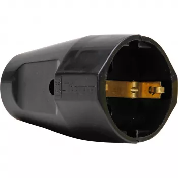 Kopp plastični zaštitni utikač za 3 x 1,5 mm², crni