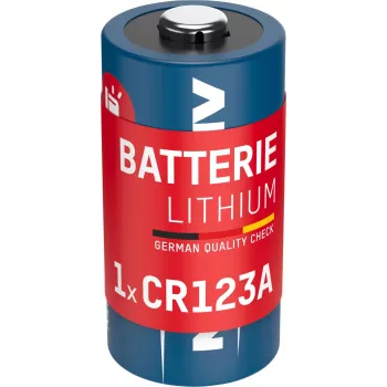 ANSMANN 1510-0072 CR123A litijska baterija – 3V 1600mAh, visoka energetska gustoća, rok trajanja 10 godina (veće pakiranje)
