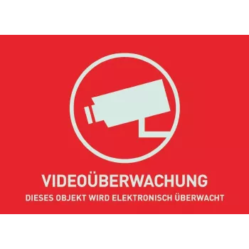 ABUS naljepnica upozorenja za videonadzor, 148x105 mm (AU1320)