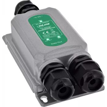 InLine® PoE+ medijski konverter vanjski IP67 IK10 1 Gb/s RJ45 SFP