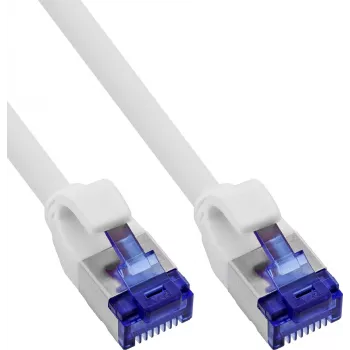 INLINE B-74901W 125 komada slim Cat.6A S/FTP LSZH patch kabel, bijeli, 1m