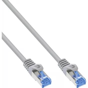 INLINE B-72614 Cat.6A S/FTP LSZH patch kabel, CCA, sivi, 1,5 m, 70 komada