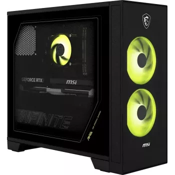 MSI MAG Infinite Z 8B 9NVPR7-051AT gaming stolno računalo, AMD Ryzen 7 9700X, 16GB DDR5, 1TB NVMe SSD, NVIDIA GeForce RTX 5070, Windows 11 Home, crno