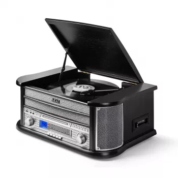 AKAI ATT-350CC Turntable with CD, Cassette, USB Recording and AM/FM Radio