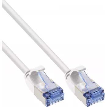 InLine® slim U/FTP Cat.6A patch kabel, bijeli, 5m