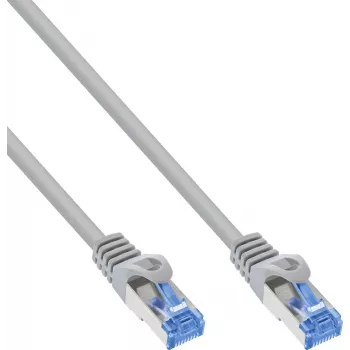 INLINE B-72601 Cat.6A S/FTP LSZH patch kabel, CCA, sivi, 1m, 80 komada