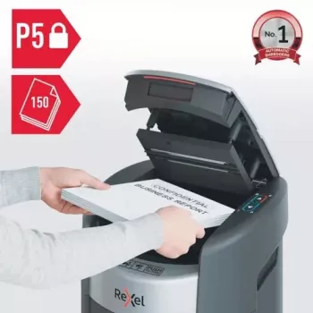 Rexel ShredMax AutoFeed+ 150M P-5 uništavač dokumenata, automatsko uvlačenje 150 listova, spremnik 15L
