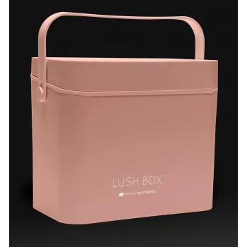 Rio CSBL-EU/1,1 Cosmetic Case Large Lush Box – Aluminium Beauty Box with Cantilever Trays & Lockable Latches, Black