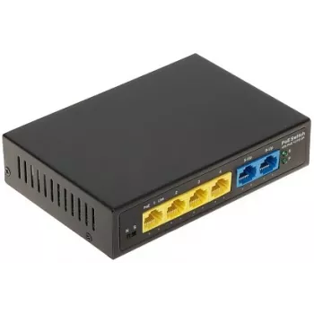 POE switch GTX-A1-06-42-V2, 4-Port Fast Ethernet neupravljani PoE+ mrežni switch
