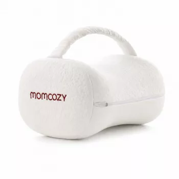 Momcozy EP001 ergonomski jastuk za koljena od memorijske pjene za spavače na boku, krem-bijeli