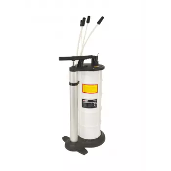AWTOOLS AW15965 ručni usisivač tekućina 9L - 3 sonde, vakuum -0,8 bar, za ulje, mjenjač i kočionu tekućinu