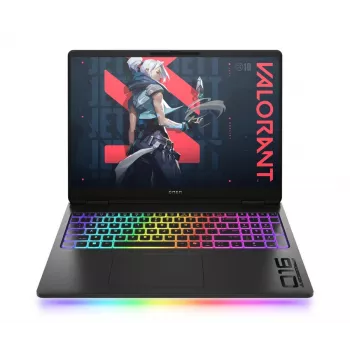 HP OMEN MAX Gaming 16-ah0013ns 16 inch WQHD 165Hz prijenosno računalo za igranje, Intel Core Ultra 9 275HX, 32GB DDR5, 1TB SSD, NVIDIA GeForce RTX 5070 Ti 12GB, Windows 11 Home, Shadow Black (obnovljeno)