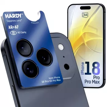 3MK PROTECTION Apple iPhone 18 Pro / 18 Pro Max - 3mk Hardy safirna leća
