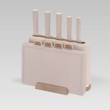 MEO MR-1412-BEIGE MAESTRO knife and cutting board set