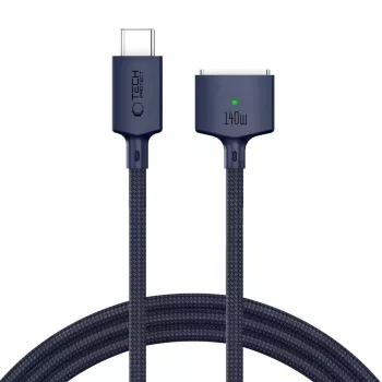 TECH-PROTECT MMC01 Ultraboost magnetski MacBook kabel USB-C na MagSafe 3 140W 300cm Midnight Blue