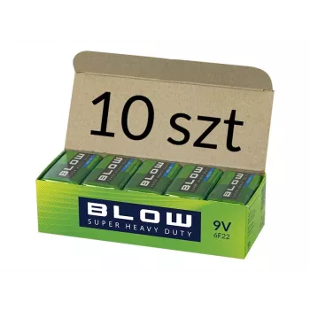 Battery 9V 6F22 Super Heavy Duty 10 pieces