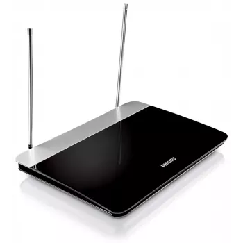 Unutarnja TV antena s podesivim pojačanjem, 1,8 m koaksijalni kabel, 75 Ohm, 3G/4G filtar, DVB-T/T2, RED sukladno