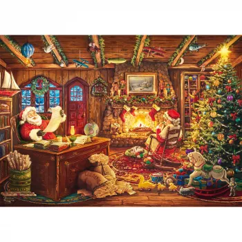 Schmidt Spiele Thomas Kinkade Studios: Santa Checks the Wishlist slagalica 1000 dijelova