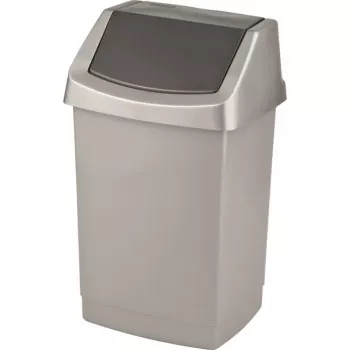 CURVER Click-it 25L kanta za smeće na pedalu, srebrna, 32,5 x 26,5 x 50,5 cm