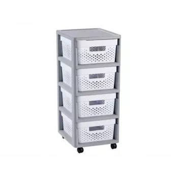 CURVER Infinity kolica s 4 pretinca 11L 30x36x69cm sivo-bijela