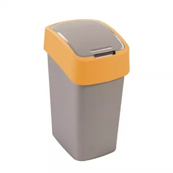 Curver Flip Bin 9L kanta za smeće srebrna/žuta