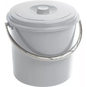 CURVER kanta s poklopcem 10L siva