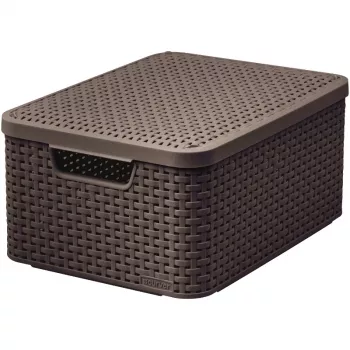 CURVER Style M Storage Box with Lid 39.3x29.3x18.7 cm Dark Brown