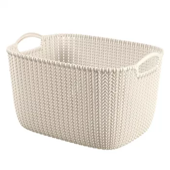 CURVER košara Knit L pravokutna 19L 40x30x23cm, bijela