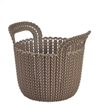 CURVER košara Knit XS okrugla 3L 23x19x19 cm smeđa