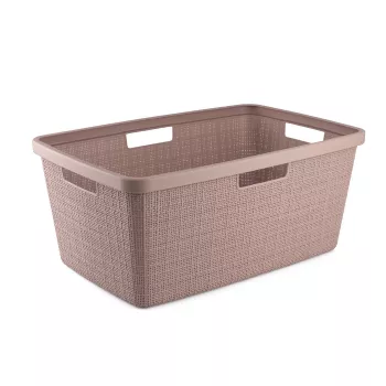 CURVER košara za rublje Jute 46L 59x39x26cm ružičasta