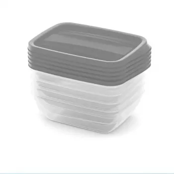 CURVER Vedo set posuda za odlaganje 5x0,5L prozirno siva