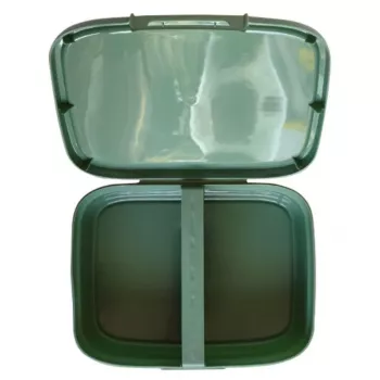 CURVER Snap Box pravokutna posuda za odlaganje s pregradom 1,8L zelena