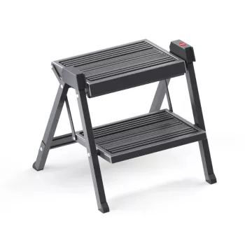 HAILO sklopiva stepenica StepFix / čelik / 2 stepenice / crna