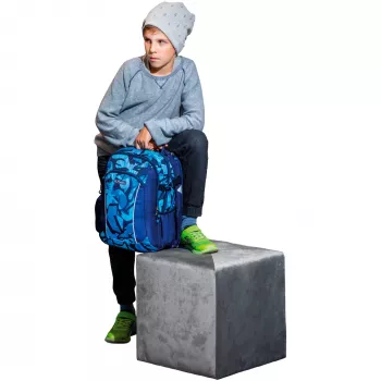 Herlitz Ultimate školski ruksak 24L 50043057, Camo Blue