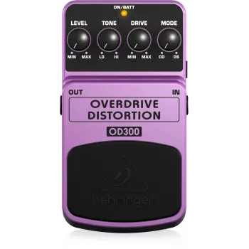 Behringer OD300 Overdrive/Distortion pedala za efekte ljubičasta, crna