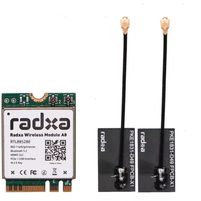 Radxa Wireless Module A8, M.2 Wi-Fi 6 i Bluetooth 5.2 (RA007-A8)