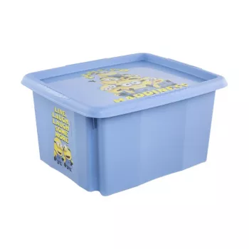 keeeper kutija s poklopcem 24L Karolina „Minions Happiness“ 42.5x35.5x22.5cm svijetloplava