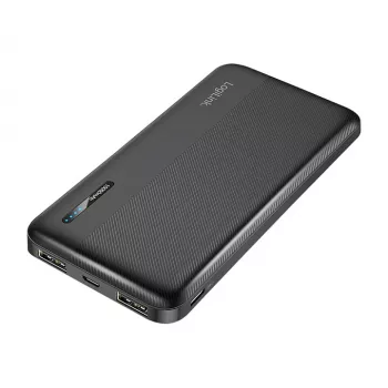 LogiLink PA0338RF 10000 mAh powerbank s USB-C PD i Quick Charge 3.0, crni