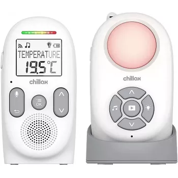 Chillax CB360 prijenosni DECT audio baby monitor, 120 kanala, bijeli