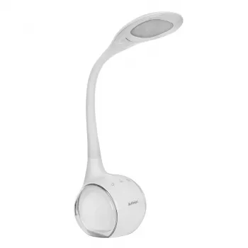 Activejet AJE-RAINBOW 2 LED stolna svjetiljka s RGB bazom, fleksibilna ruka, prigušiva, upravljanje na dodir, 7W glavno svjetlo, 350lm, 2800K-6500K, crna