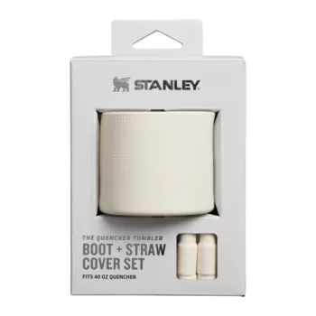 STANLEY The Quencher Boot + Straw Topper set, zaštitni silikonski pribor za tumbler 1,18L, Light Cream