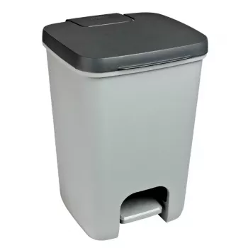 Curver kantica za smeće s pedalom Essentials 20L siva/tamnosiva