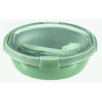 CURVER Smart Eco To Go okrugla lunchbox, 1 L, Ø20x7 cm, soft green